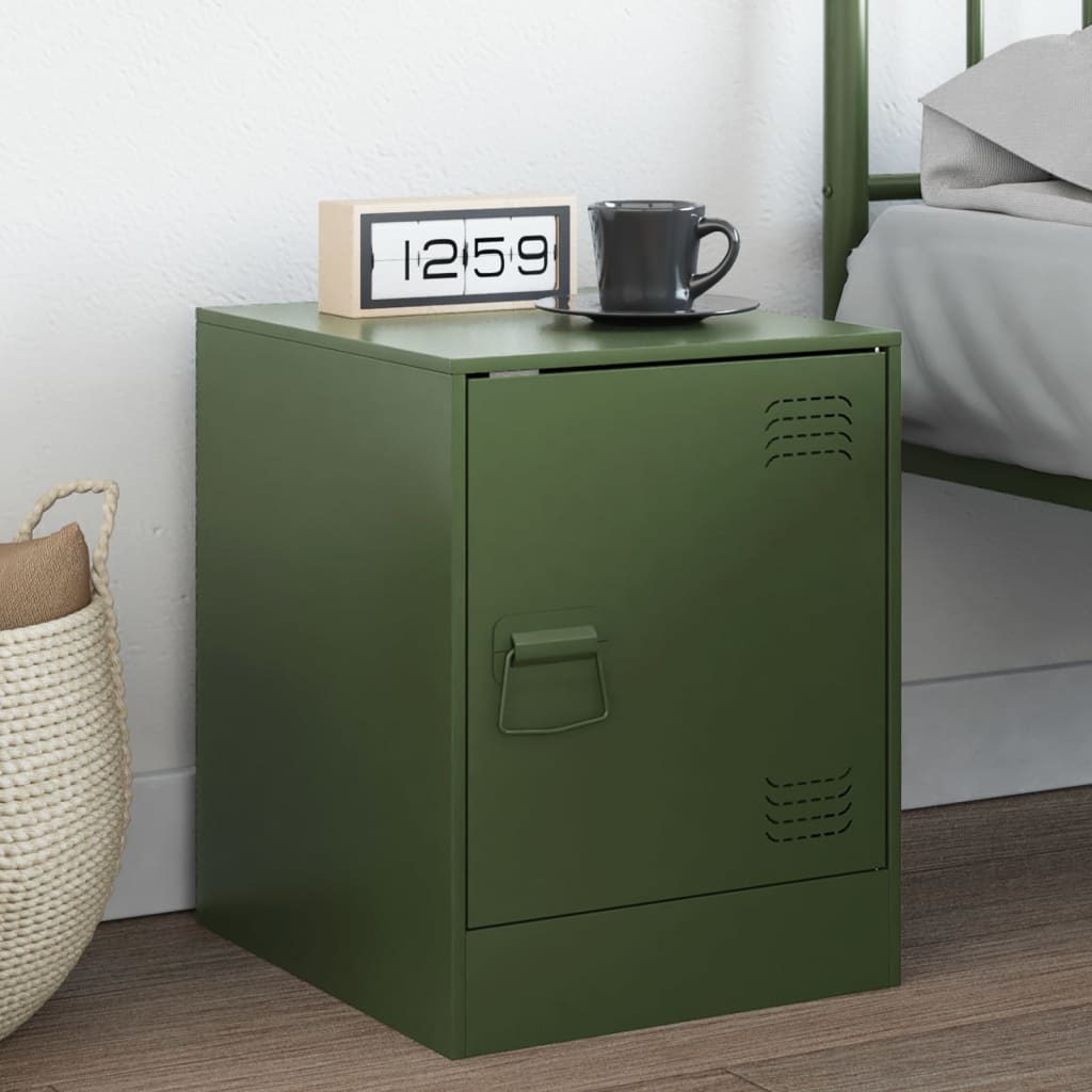 Noptiera, olivengr diametru nn olive, 34,5x39x44 cm, otel — imaginea 2