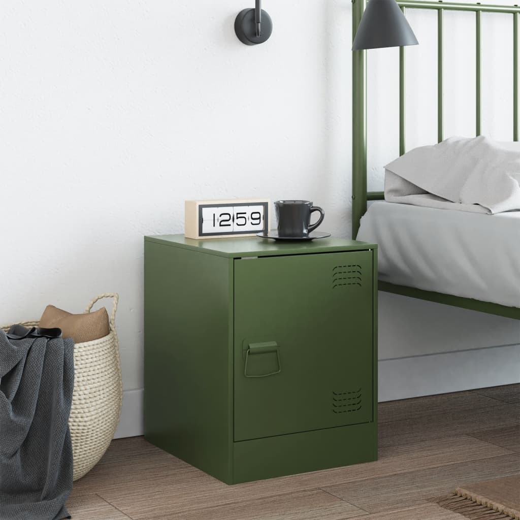 Noptiera, olivengr diametru nn olive, 34,5x39x44 cm, otel — imaginea 3