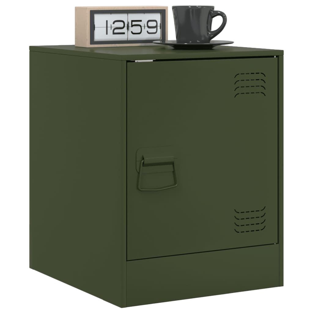 Noptiera, olivengr diametru nn olive, 34,5x39x44 cm, otel — imaginea 4