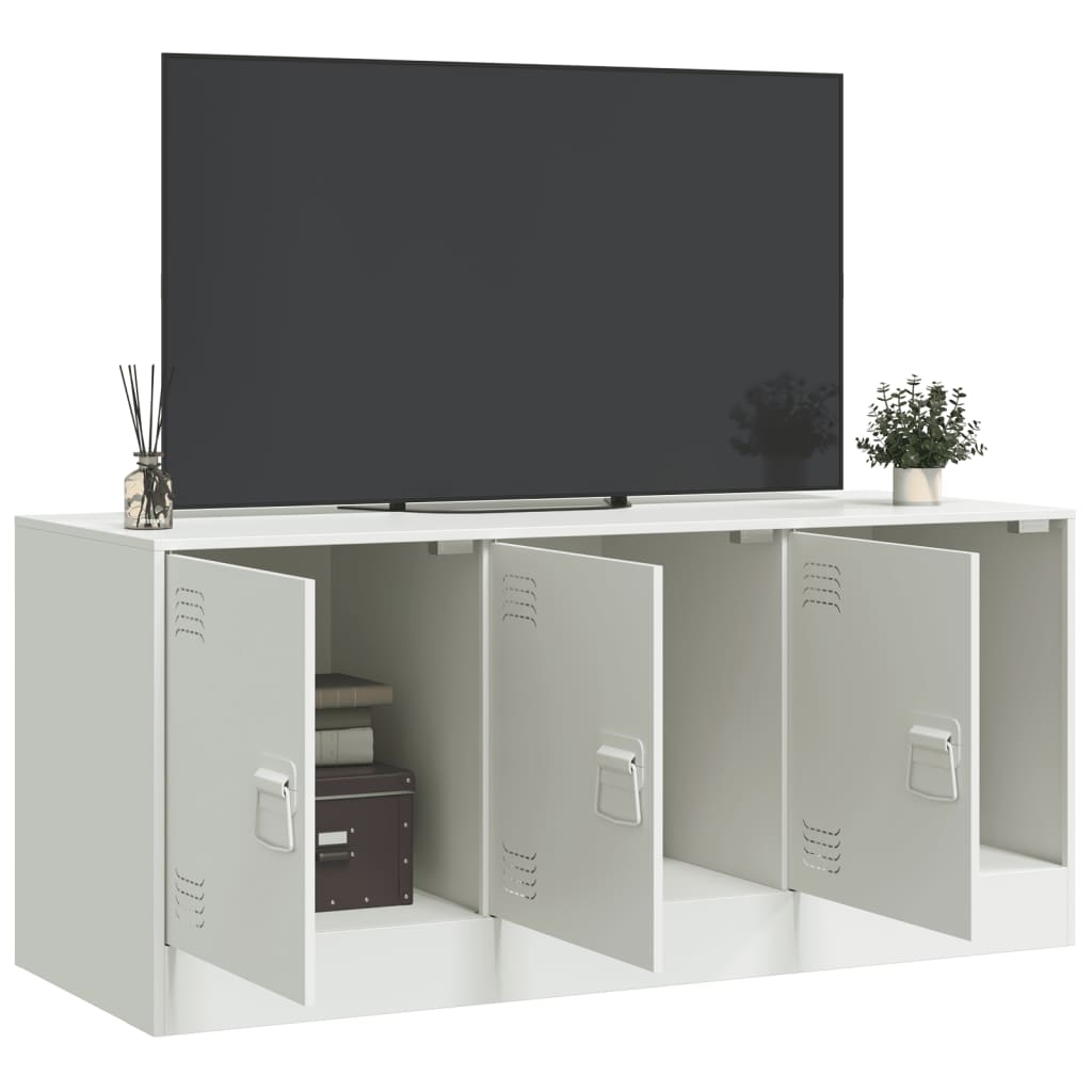 Comoda TV, alb, 99x39x44 cm, otel — imaginea 4