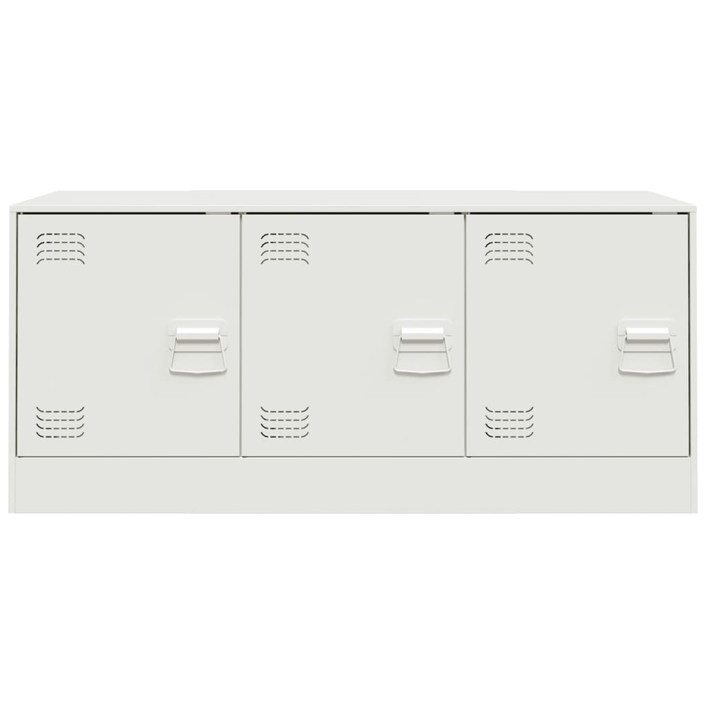 Comoda TV, alb, 99x39x44 cm, otel — imaginea 6