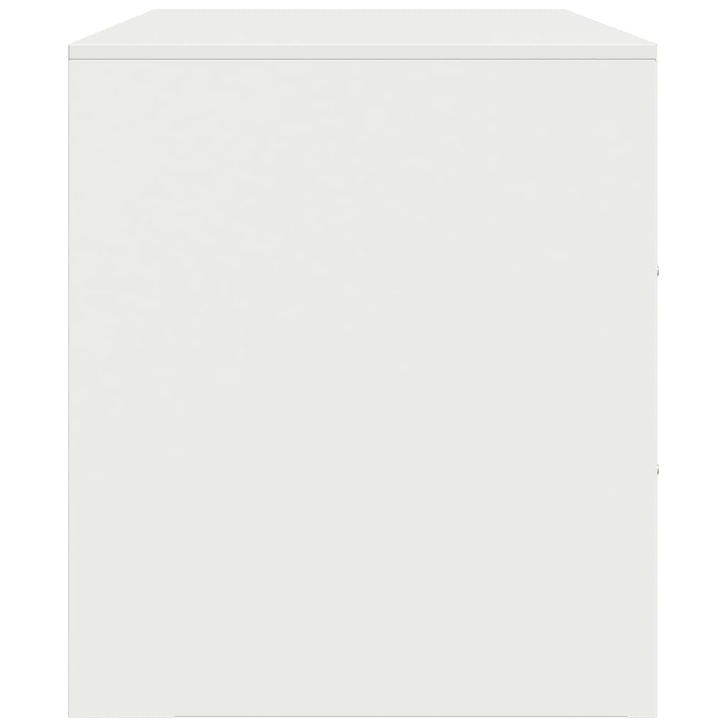 Comoda TV, alb, 99x39x44 cm, otel — imaginea 8