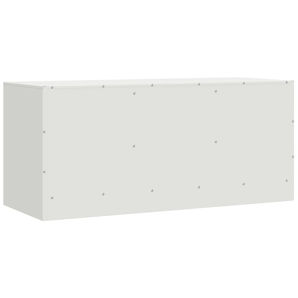 Comoda TV, alb, 99x39x44 cm, otel — imaginea 9