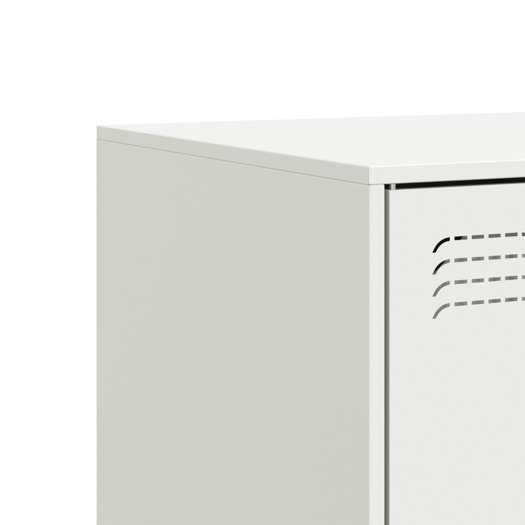 Comoda TV, alb, 99x39x44 cm, otel — imaginea 11