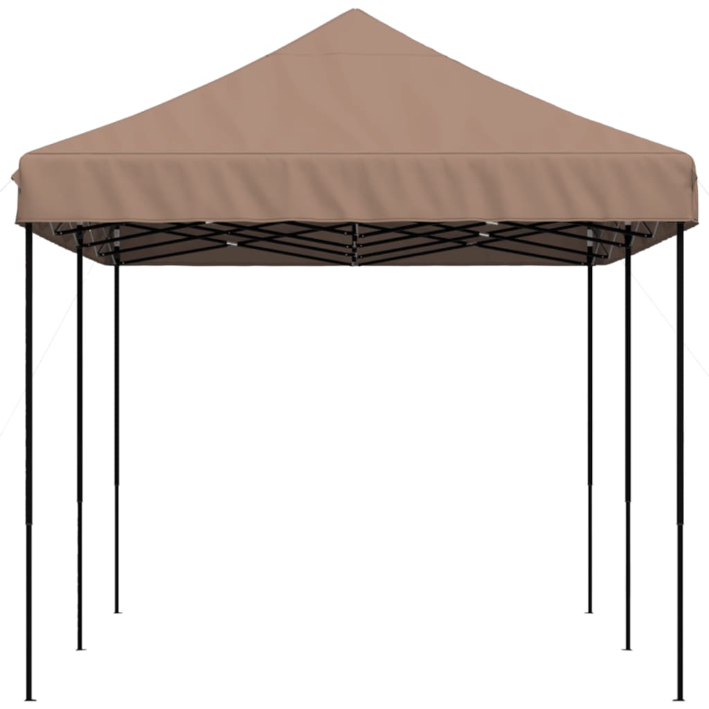 Cort de petrecere pliabil Pop-Up, 580x292x315 cm, maro — imaginea 4