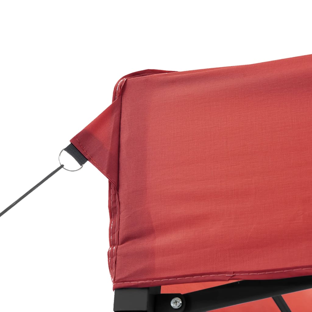 Cort de petrecere pliabil Pop-Up, 440x292x315 cm, visiniu — imaginea 7