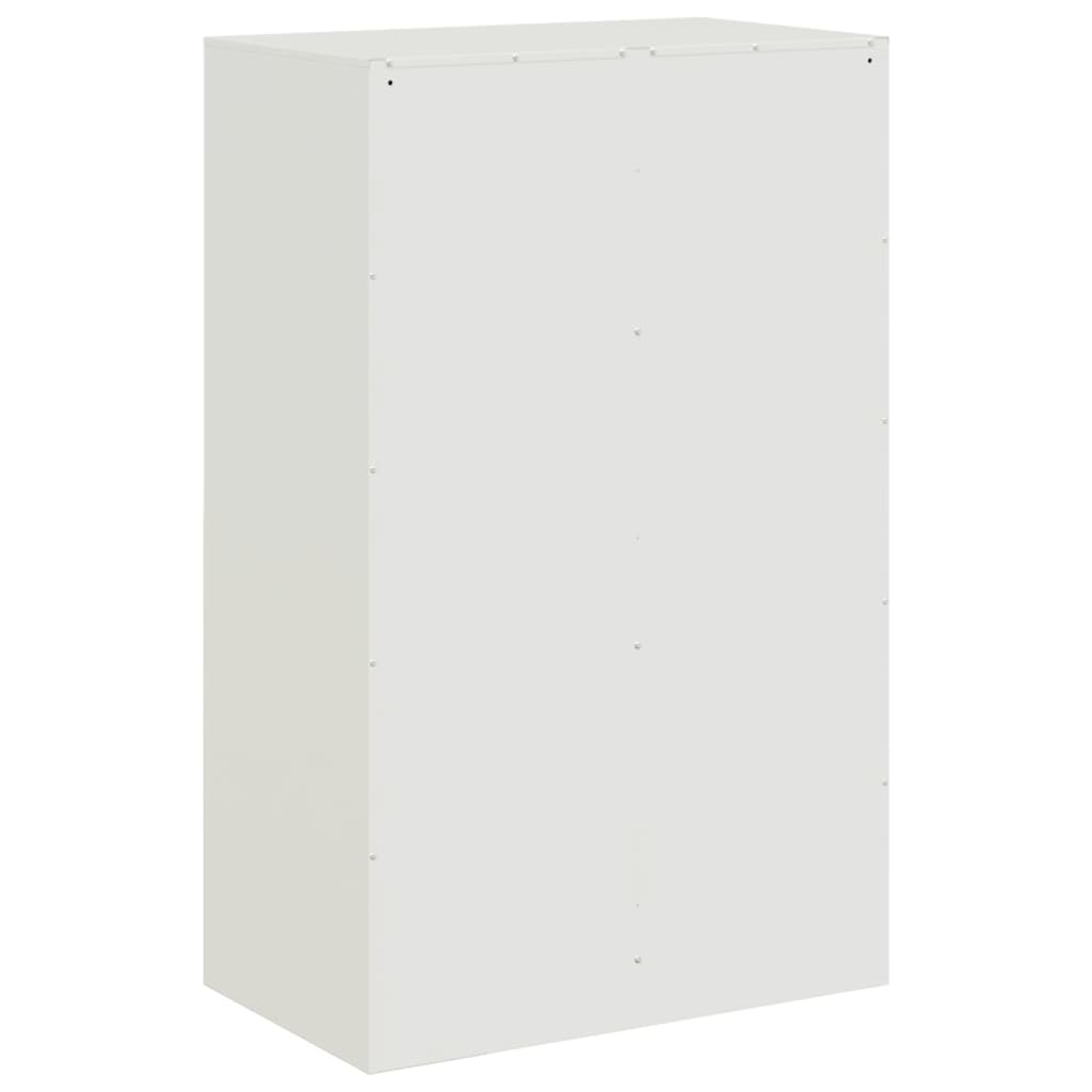 Servanta, alb, 67x39x107 cm, otel — imaginea 9