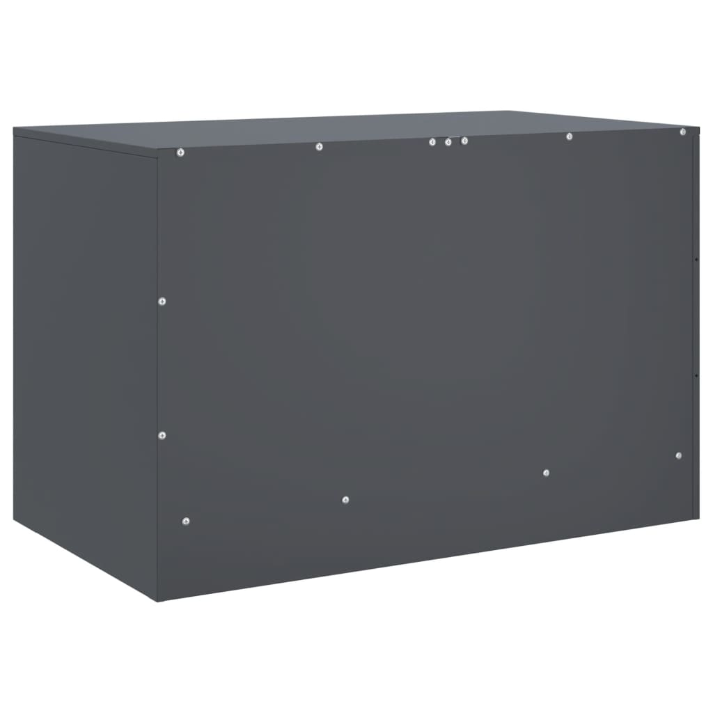 Comoda TV, antracit, 67x39x44 cm, otel — imaginea 9
