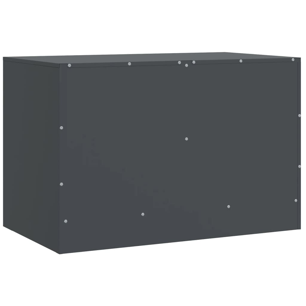 Comoda TV, 2 buc., antracit, 67x39x44 cm, otel — imaginea 9