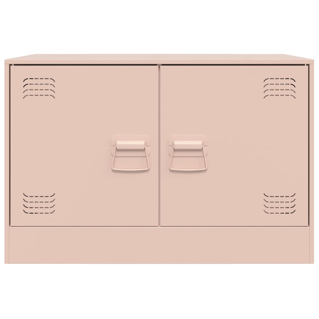 Dulapuri TV 2 buc Roz 67x39x44 cm Otel — imaginea 6