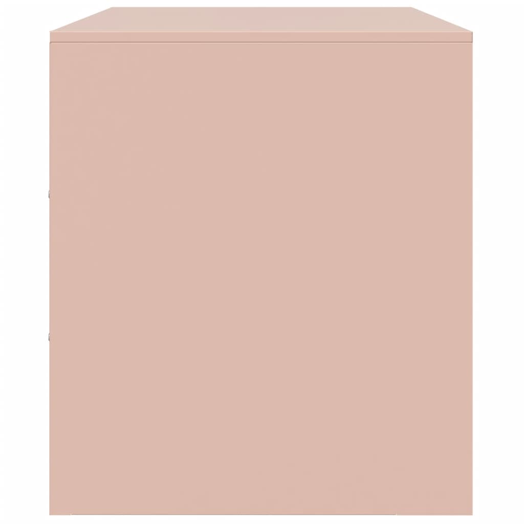 Dulapuri TV 2 buc Roz 67x39x44 cm Otel — imaginea 8