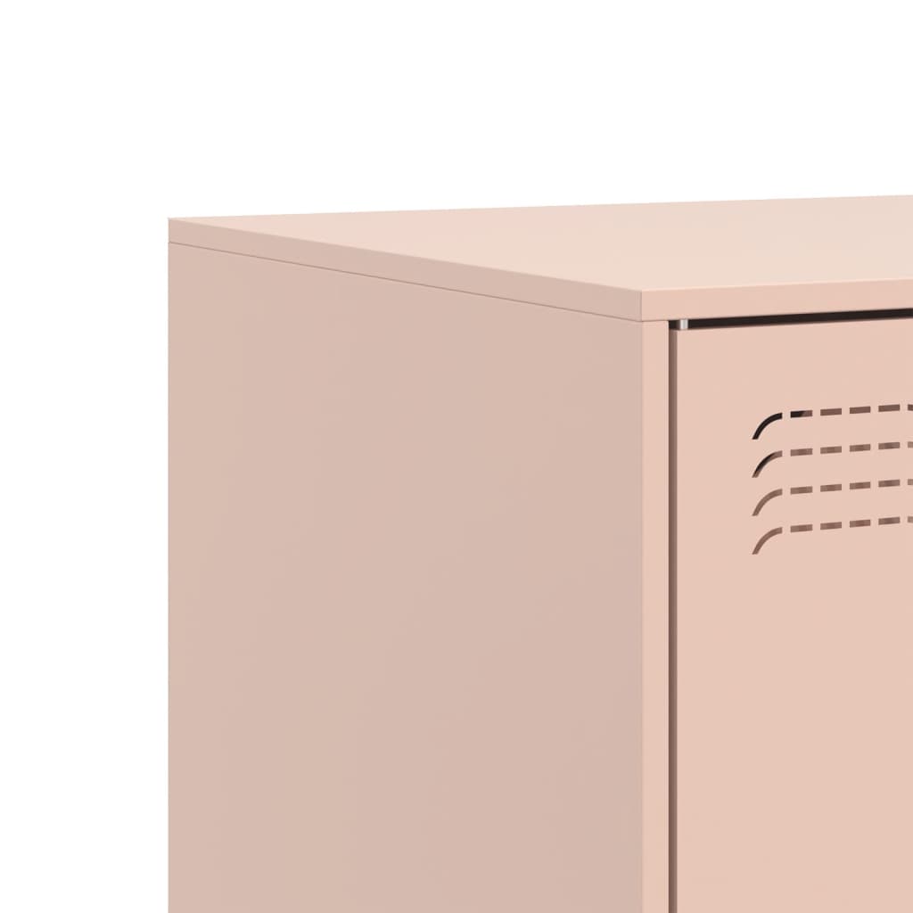 Dulapuri TV 2 buc Roz 67x39x44 cm Otel — imaginea 10