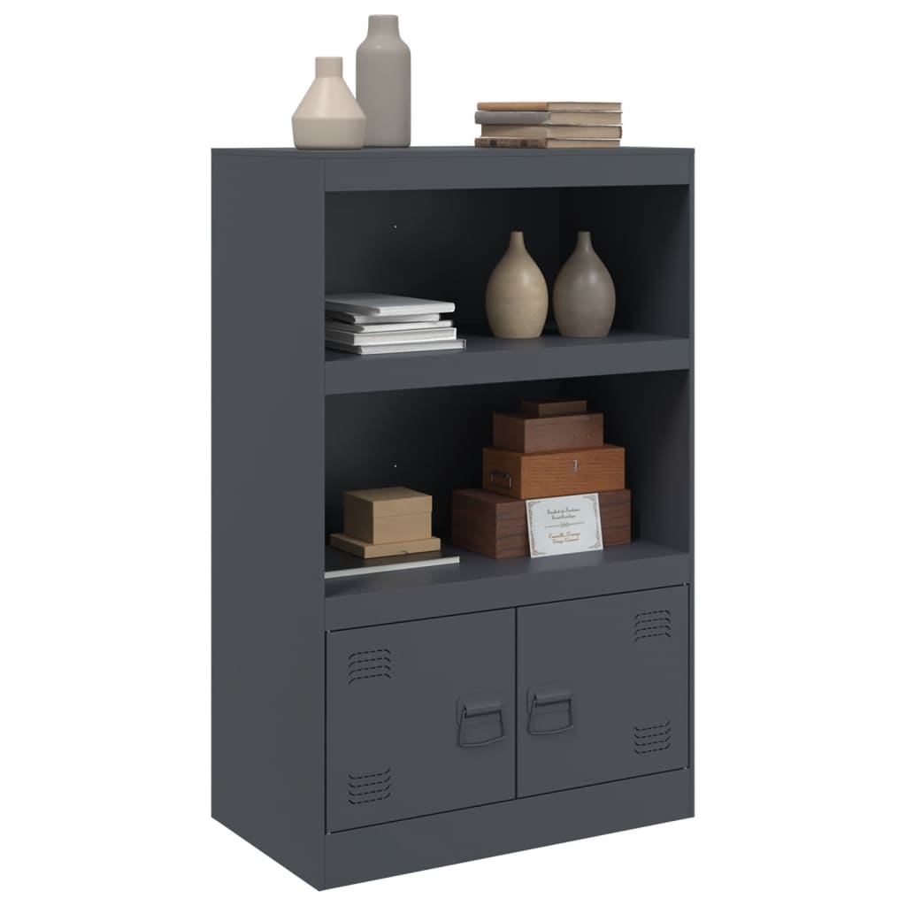 Servanta, antracit, 67x39x107 cm, otel — imaginea 5