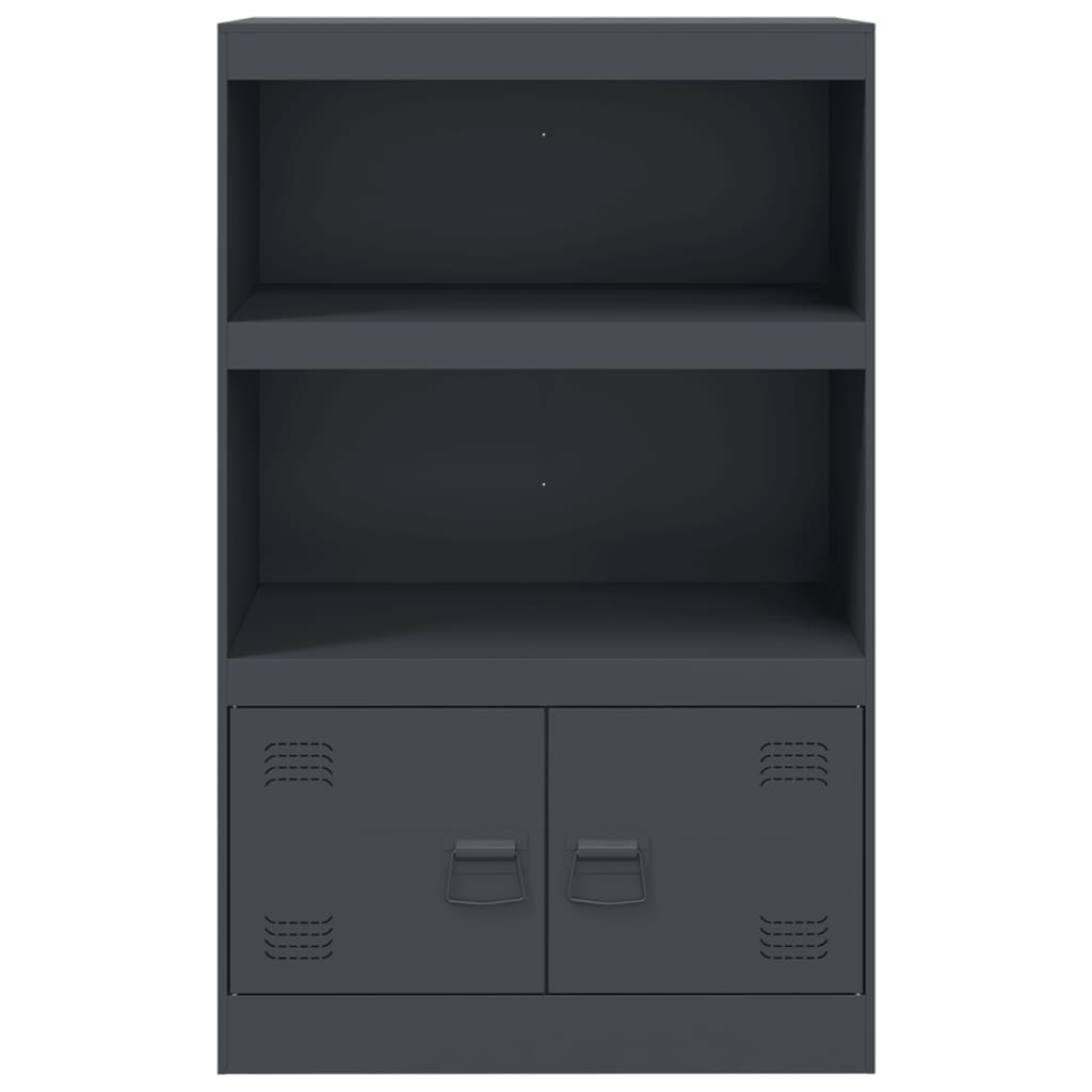 Servanta, antracit, 67x39x107 cm, otel — imaginea 6