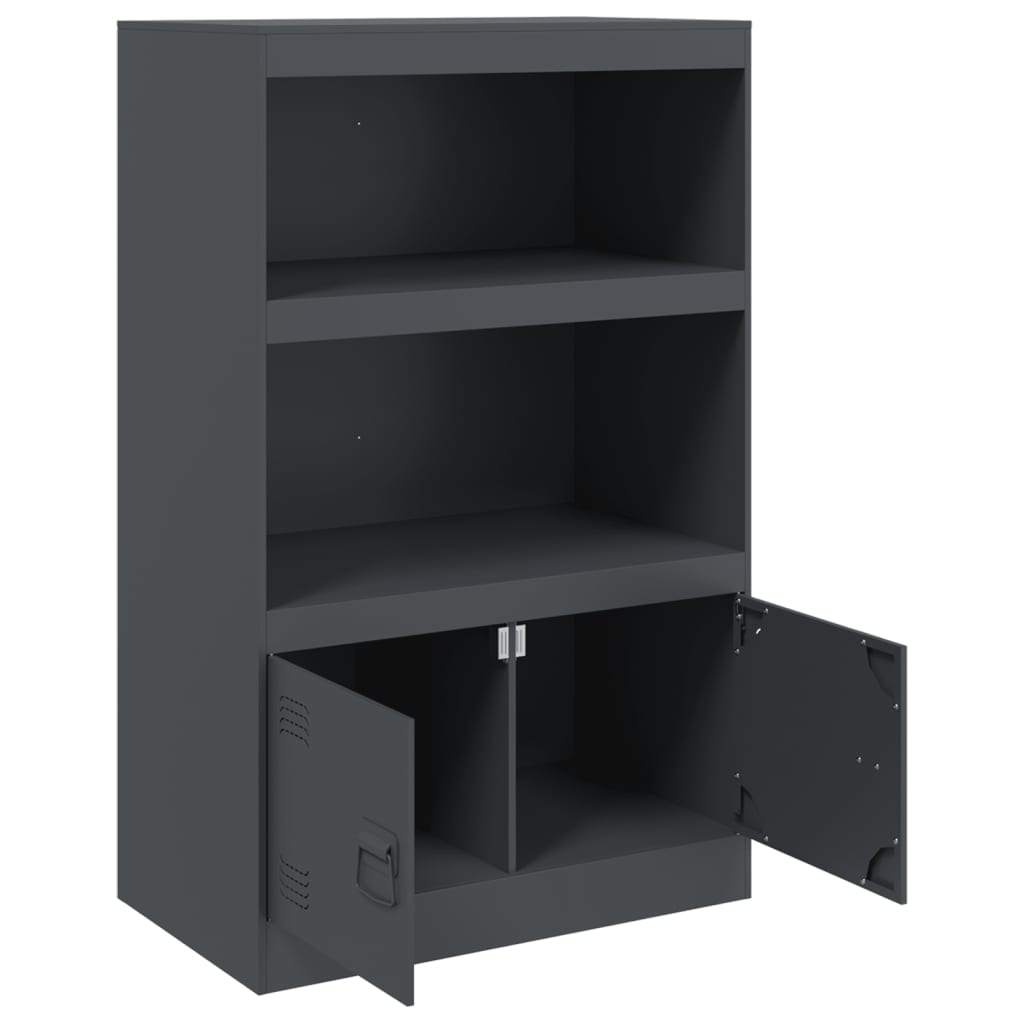 Servanta, antracit, 67x39x107 cm, otel — imaginea 7