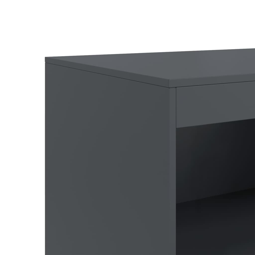 Servanta, antracit, 67x39x107 cm, otel — imaginea 10