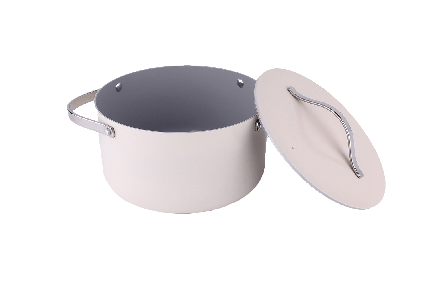 Oala Zilan ZLN0866 din 5 straturi de material, 20 cm diametru, otel inoxidabil, manere nituite — imaginea 3