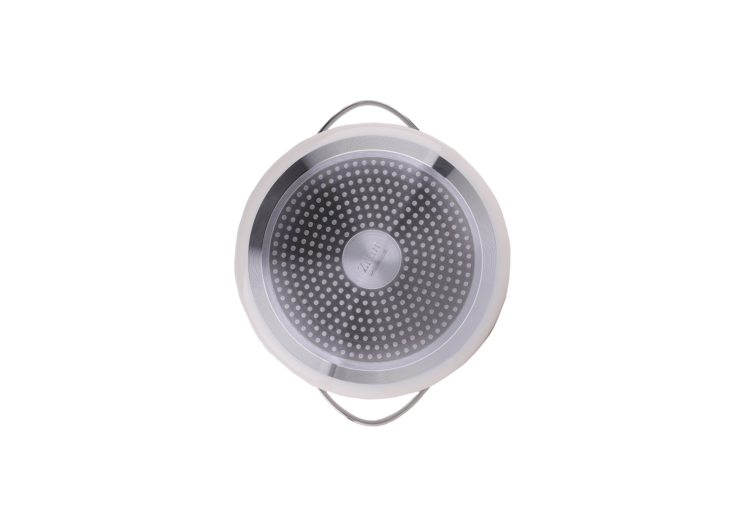 Oala Zilan ZLN0866 din 5 straturi de material, 20 cm diametru, otel inoxidabil, manere nituite — imaginea 6