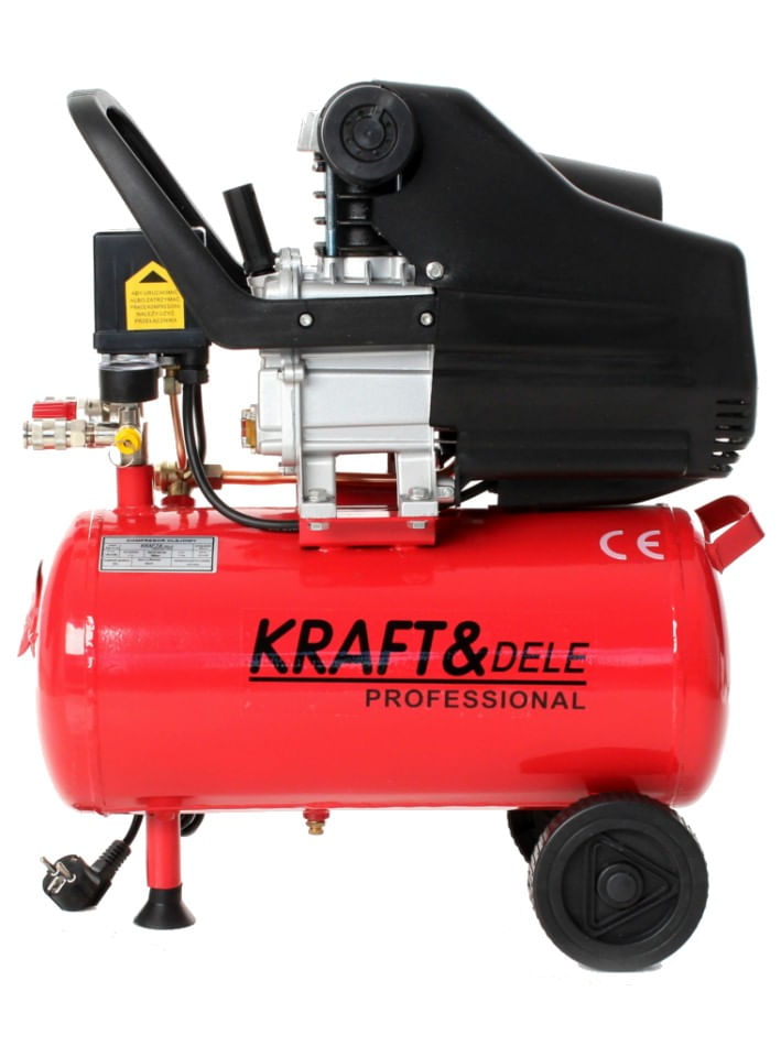 Compresor de aer industrial 24 litri, 2.8kW, 220V KraftDele KD400 TBC
