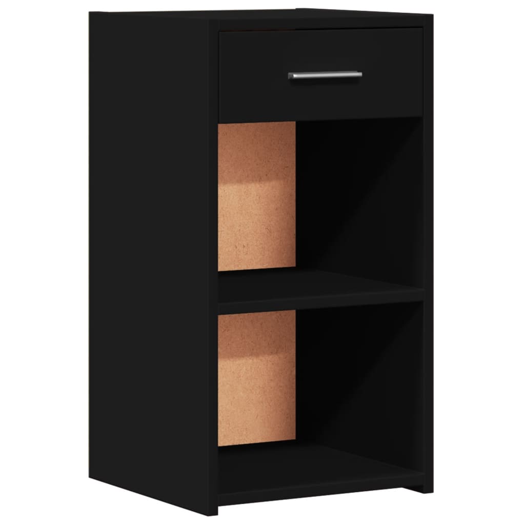 Noptiere, 2 buc., negru, 35x34x65 cm, lemn prelucrat — imaginea 4