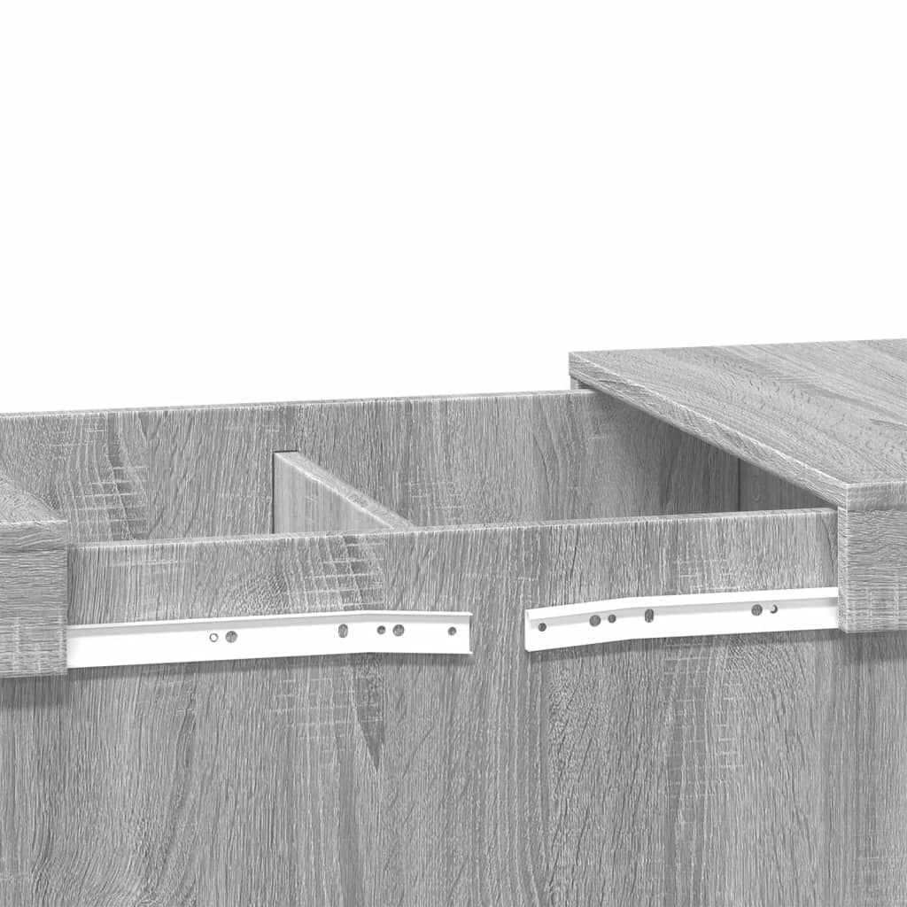 Masuta de cafea, gri sonoma, 100x55x40 cm, lemn prelucrat — imaginea 9