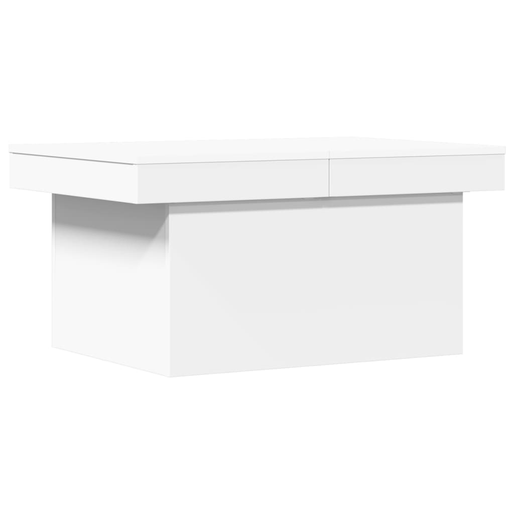Masuta de cafea, alb, 100x55x40 cm, lemn prelucrat