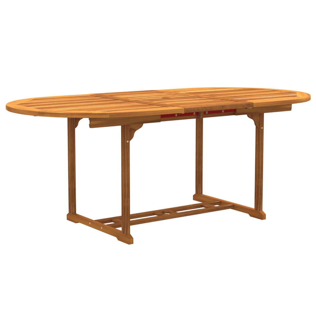 Set mobilier de gradina, 5 piese, lemn masiv acacia/textilena — imaginea 4