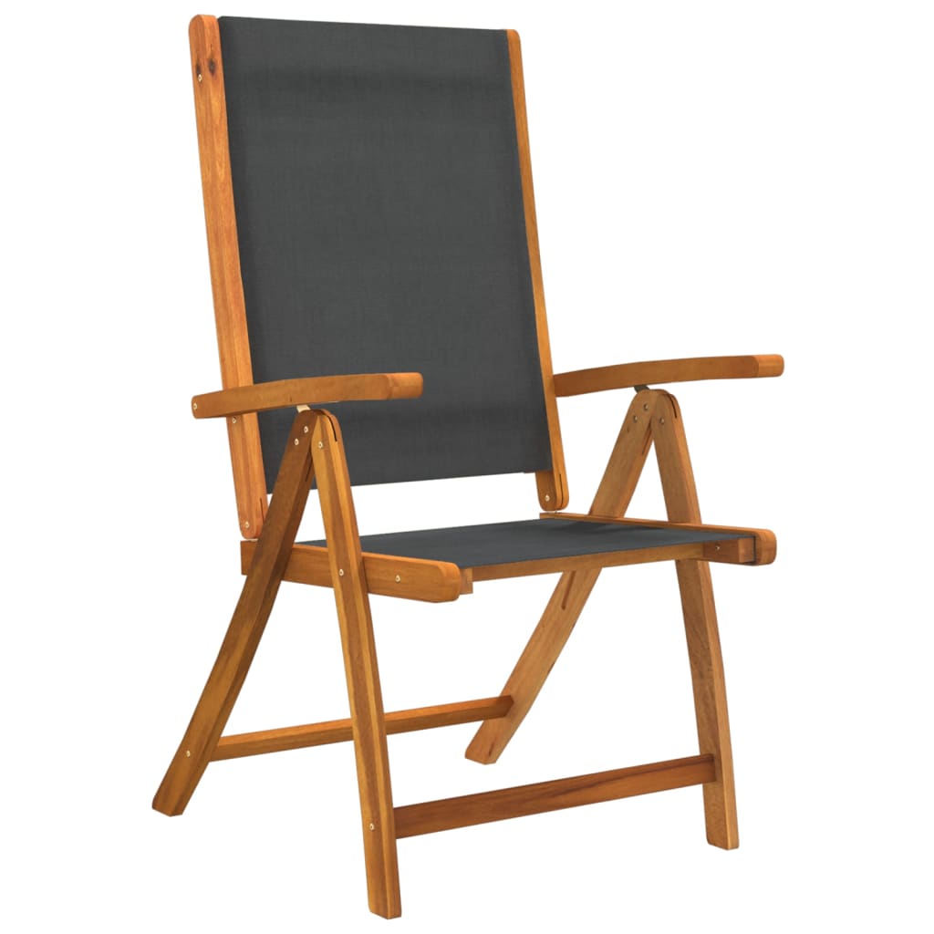 Set mobilier de gradina, 5 piese, lemn masiv acacia/textilena — imaginea 8