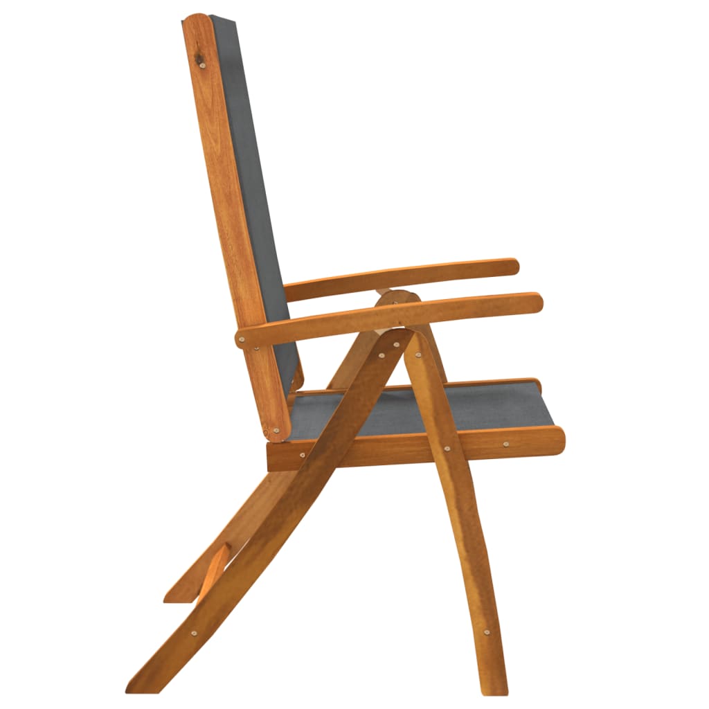 Set mobilier de gradina, 5 piese, lemn masiv acacia/textilena — imaginea 9