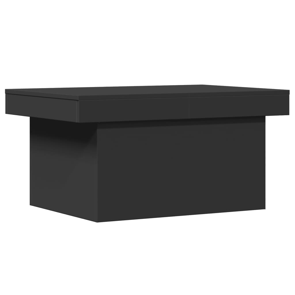 Masuta de cafea, negru, 100x55x40 cm, lemn compozit