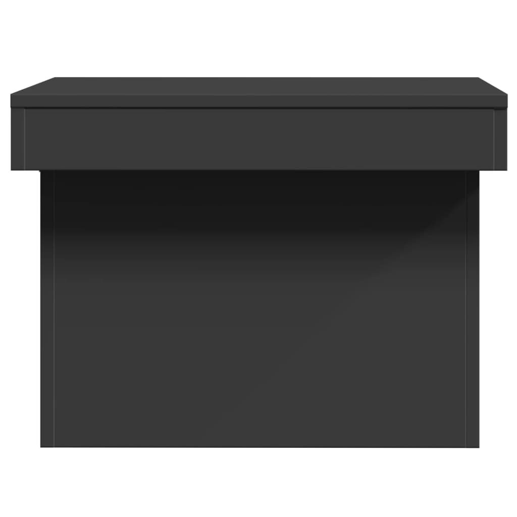 Masuta de cafea, negru, 100x55x40 cm, lemn compozit — imaginea 6
