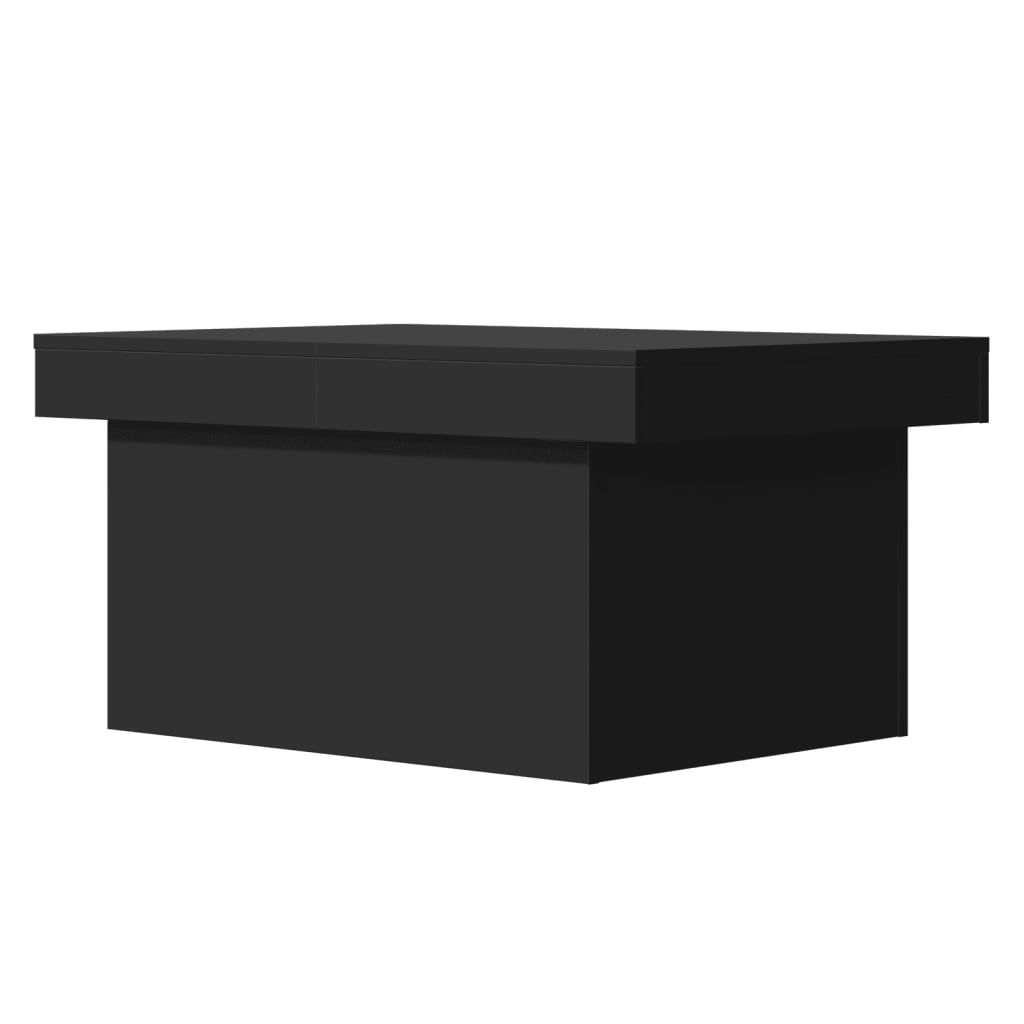 Masuta de cafea, negru, 100x55x40 cm, lemn compozit — imaginea 7