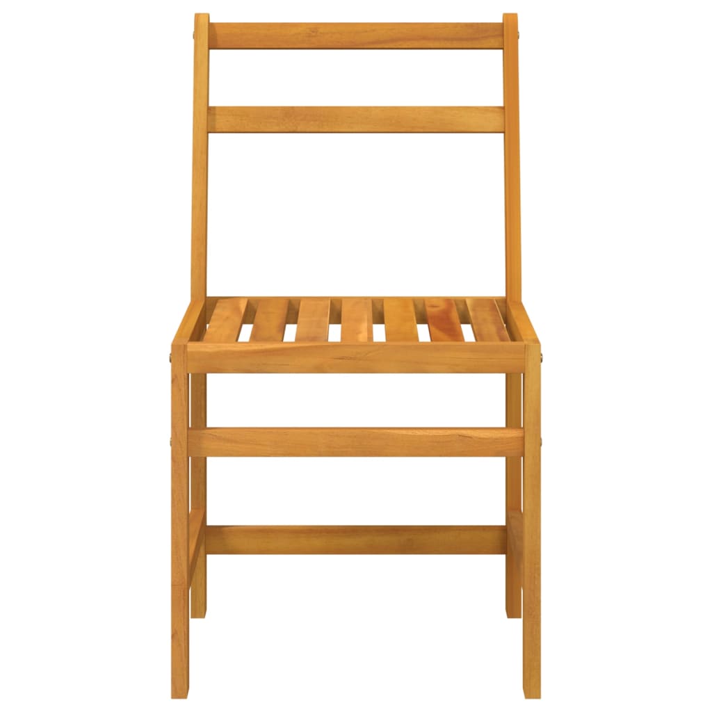 Set mobilier de balcon, 3 piese, lemn masiv de acacia — imaginea 4