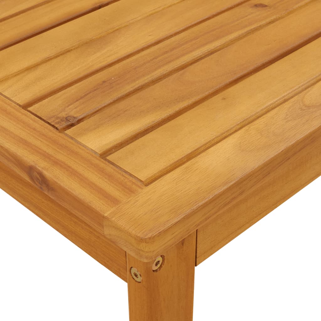 Set mobilier de balcon, 3 piese, lemn masiv de acacia — imaginea 9