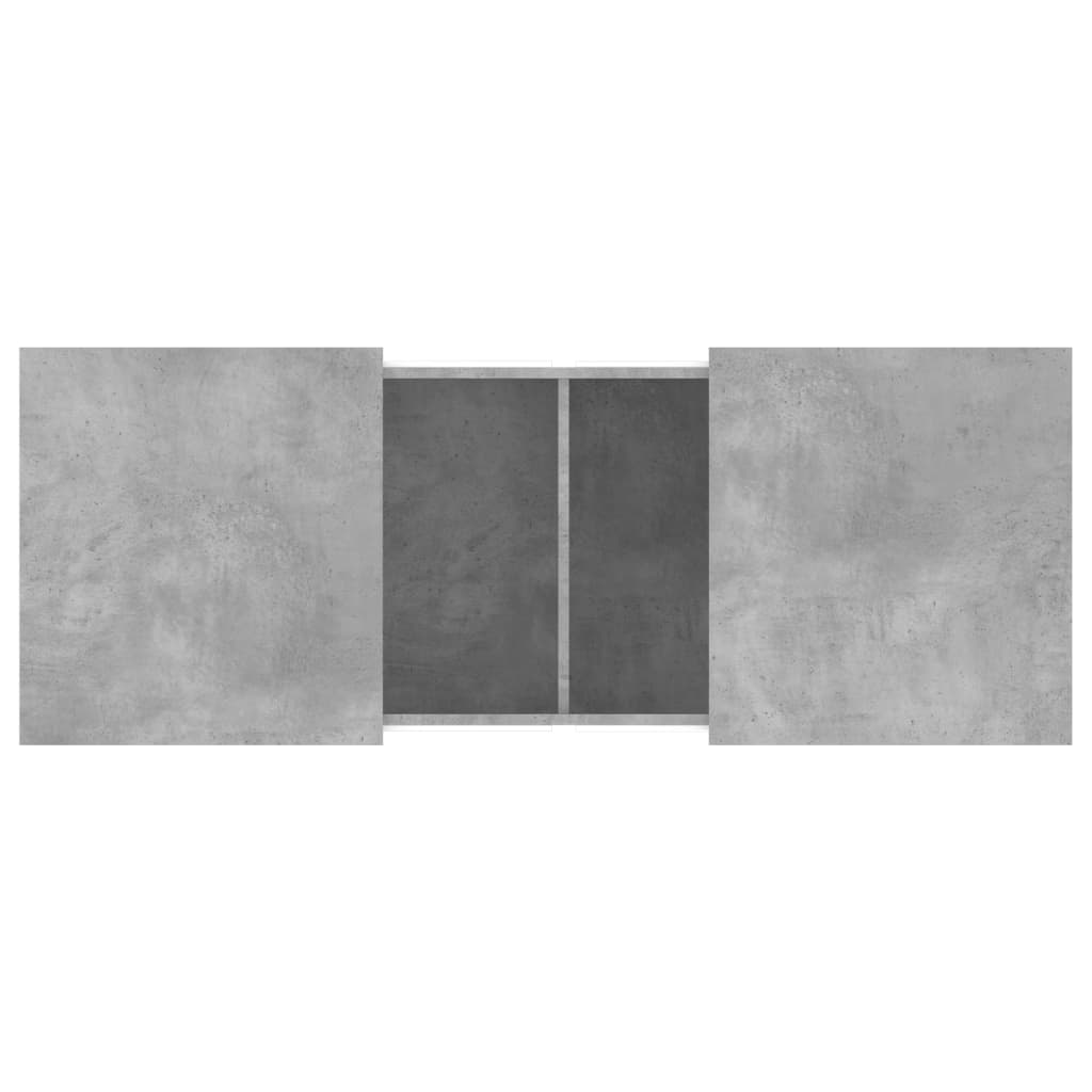 Masuta de cafea, gri beton, 100x55x40 cm, lemn prelucrat — imaginea 8