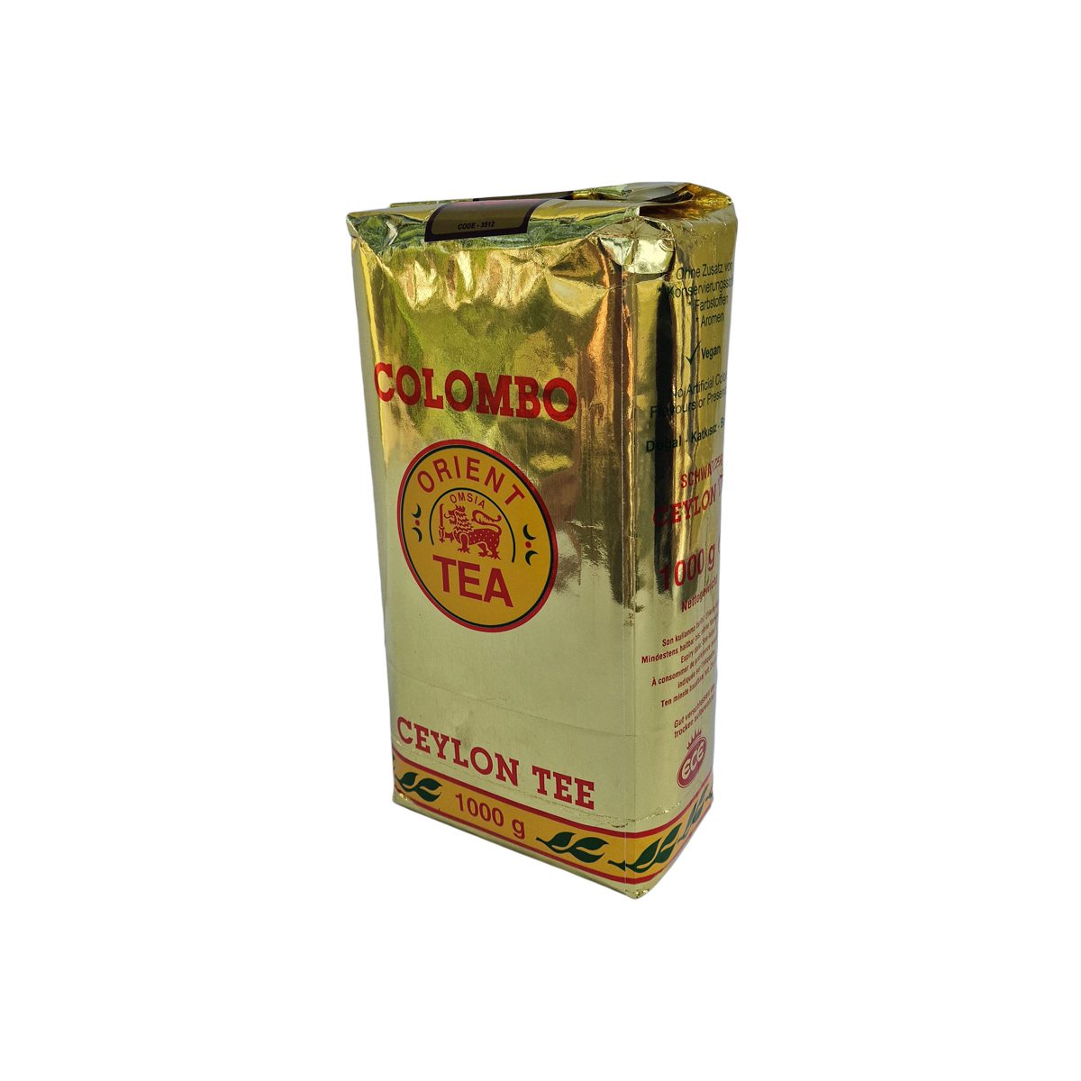 Ceai negru Ceylon, din Sri Lanka, Vegan - 1000 g