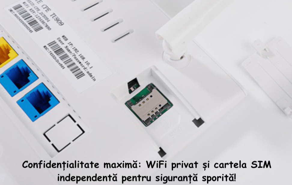 Router Smart 4G CPE - Viteza LTE Conectivitate Avansata Redefinita, WiFi Privat si Eficienta Energetica, Alb - 1 | YEO