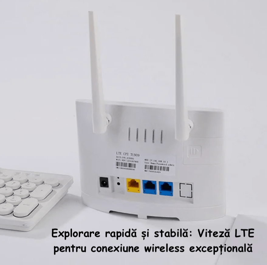 Router Smart 4G CPE - Viteza LTE Conectivitate Avansata Redefinita, WiFi Privat si Eficienta Energetica, Alb - 2 | YEO