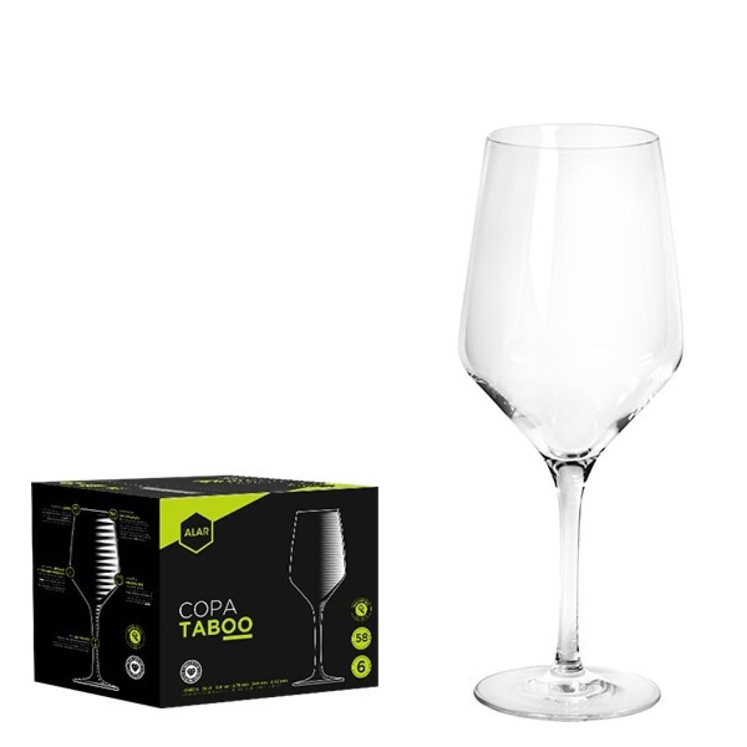 Set 6 pahare vin 310ml, ALAR Taboo