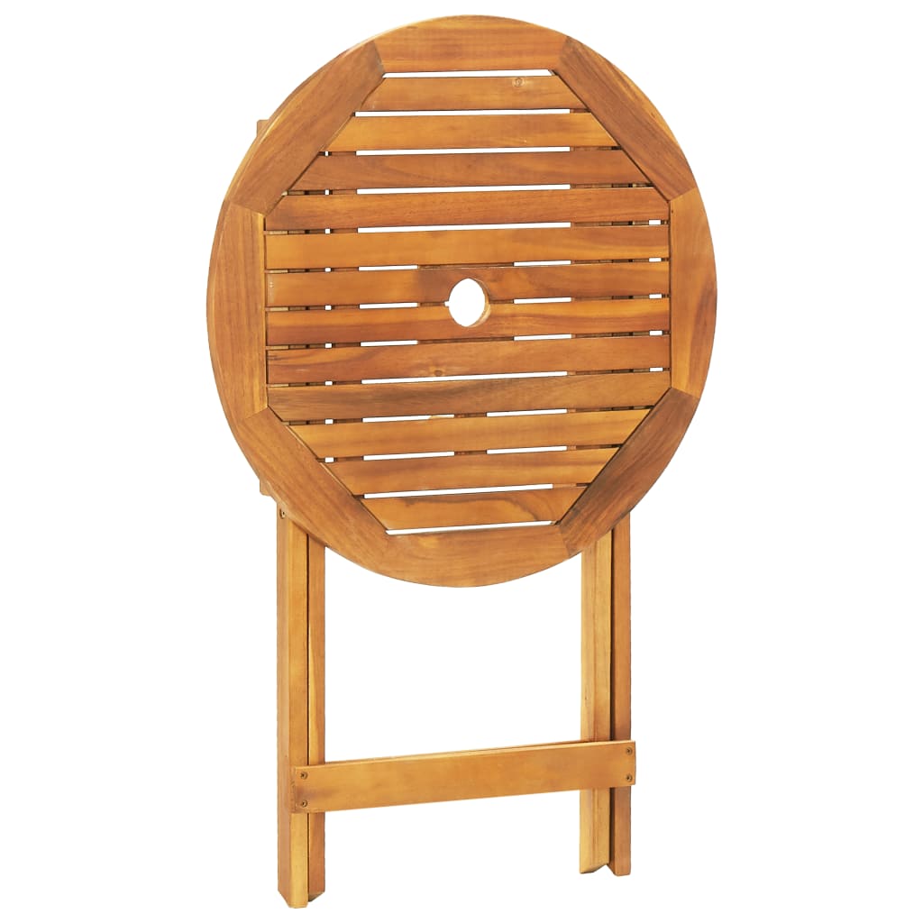 Set mobilier bistro, 3 piese, negru, polipropilena lemn masiv — imaginea 8
