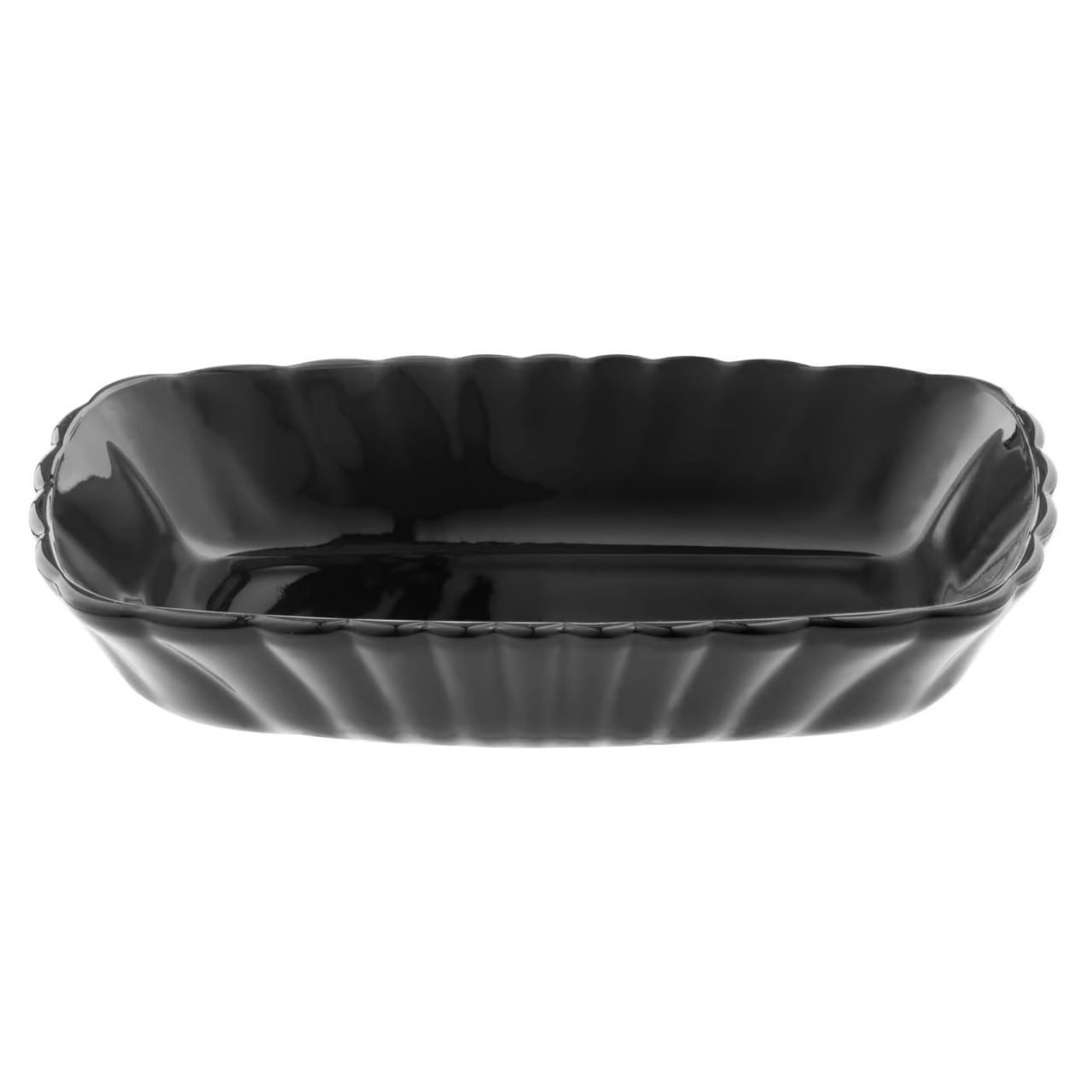 Platou PASABAHCE Mezze 17.9x11.4 cm, sticla neagra