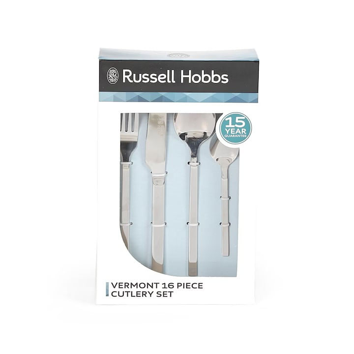 Set tacamuri inox RUSSELL HOBBS Vermont Deluxe, 16 piese, 4 persoane - 1 | YEO