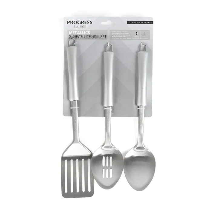 Set ustensile bucatarie PROGRESS Metallic, 3 piese