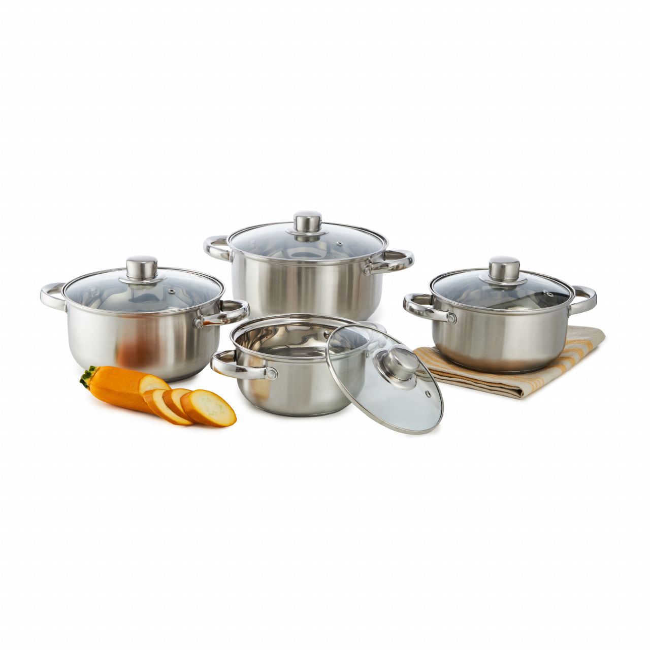 Set oale inox DOMOTTI Belly, 8 piese - 1 | YEO