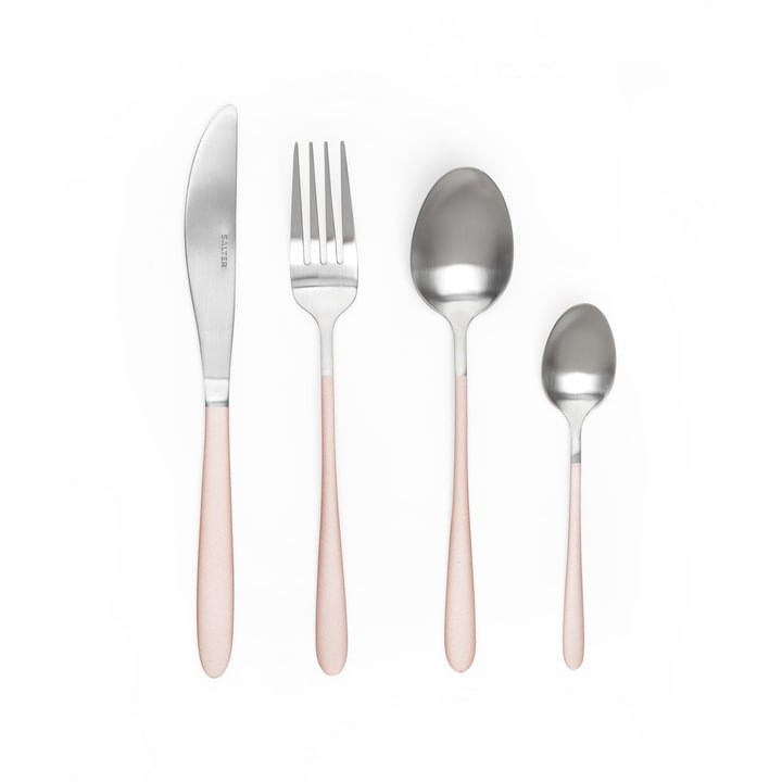 Set tacamuri inox SALTER Metallic, 16 piese, 4 persoane