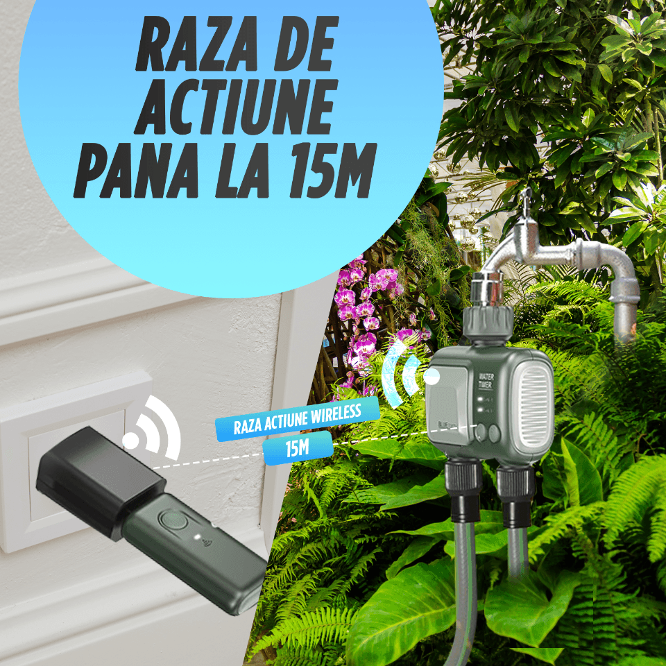Programator pentru irigare/udare Nivazo® WaterMaster HCT-626, adaptor Wifi, functioneaza Wifi si Bluetooth, 2 moduri - 1 | YEO