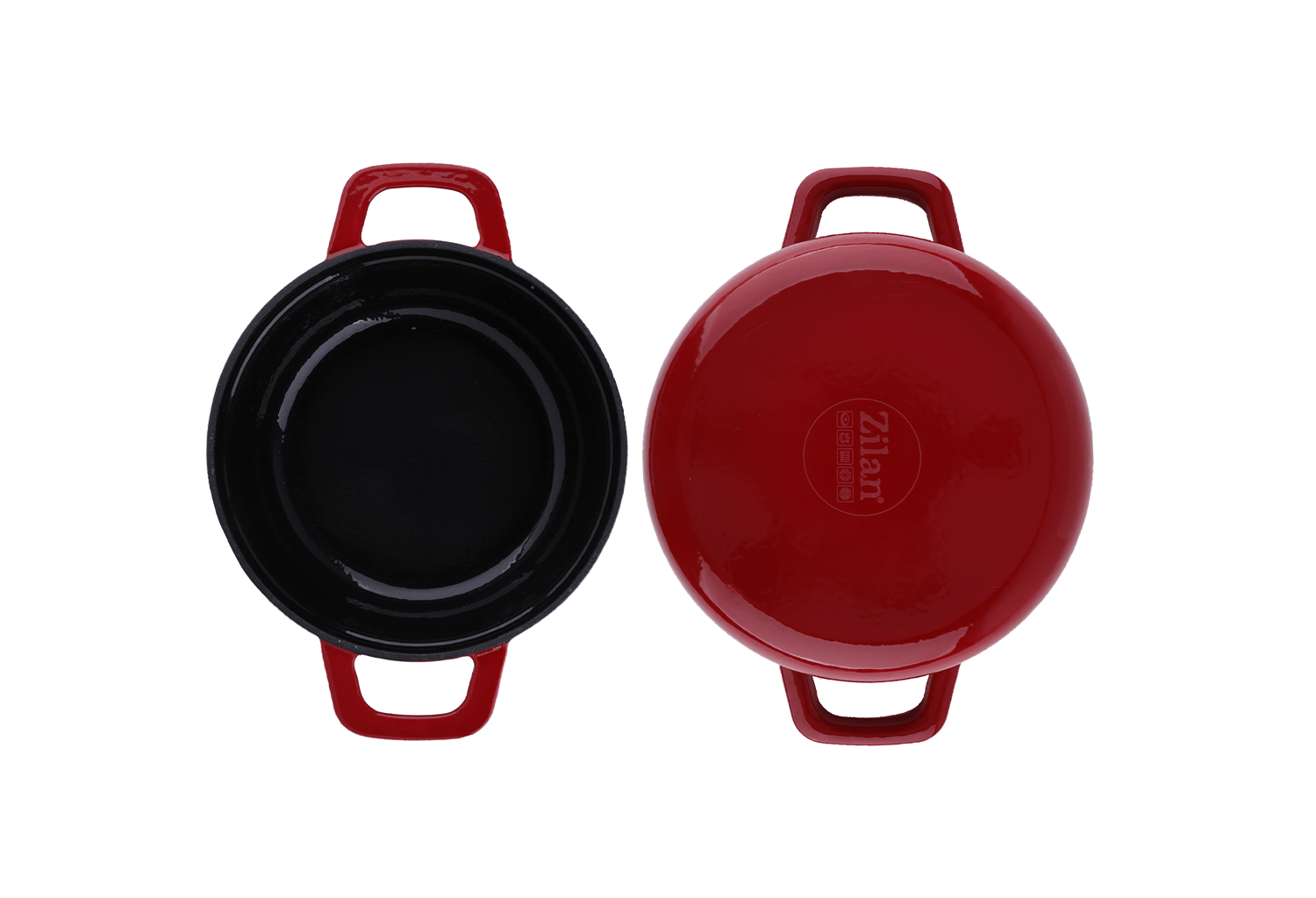 Cratita Zilan ZLN0958, Din fier turnat sub presiune puternica, 2.1L, Diametru 24 cm, Compatibila cuptor — imaginea 5
