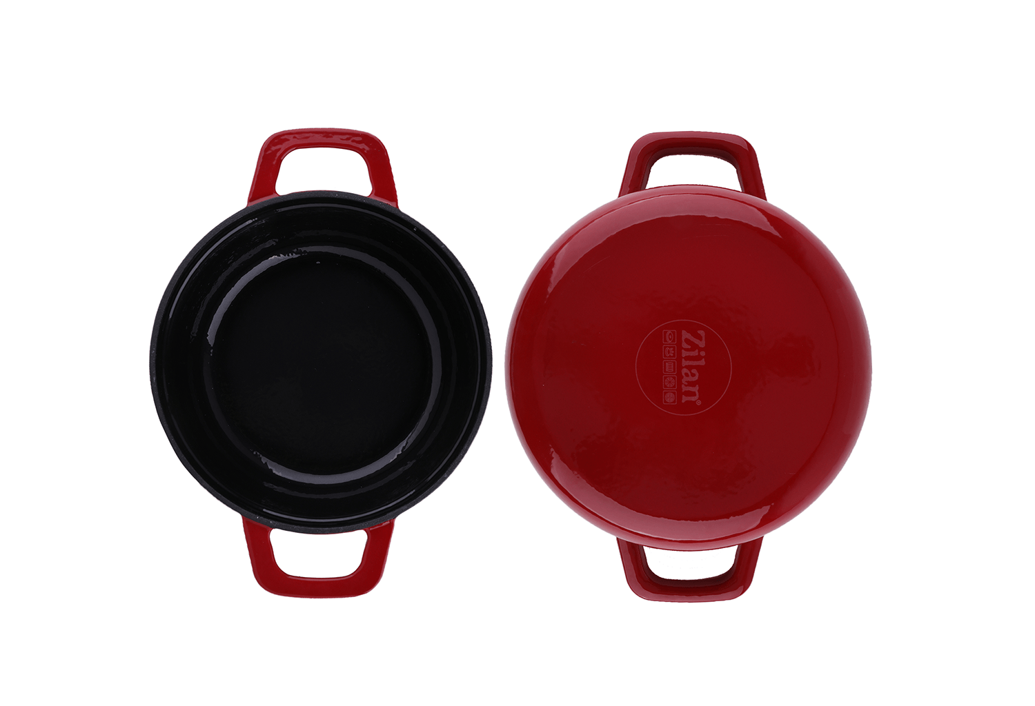 Oala Zilan ZLN0941, fier turnat sub presiune puternica, 2.6L, Diametru 22 cm, Compatibila cuptor, masina de spalat vase — imaginea 7