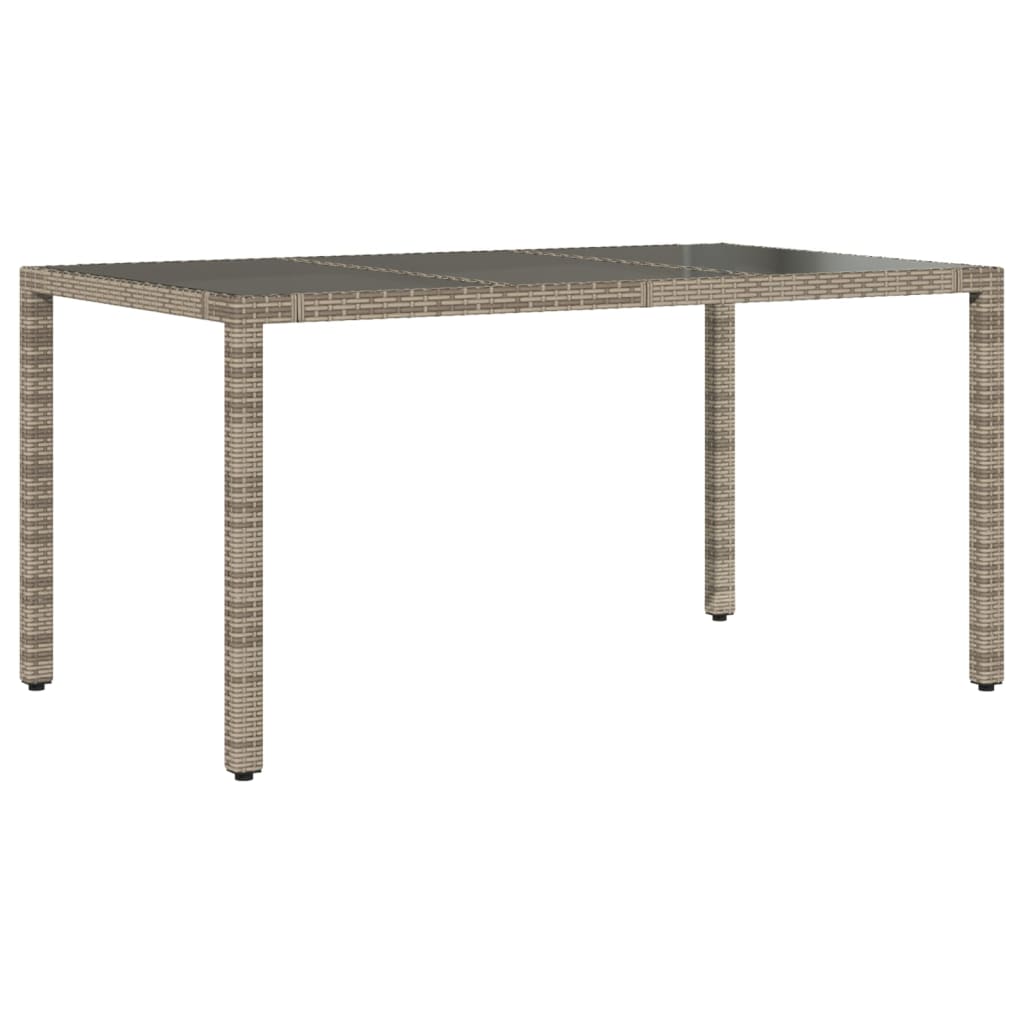 Set mobilier de gradina cu perne, 5 piese, gri, poliratan — imaginea 4