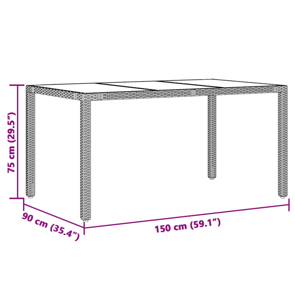 Set mobilier de gradina cu perne, 5 piese, gri, poliratan — imaginea 9